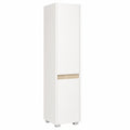 kleankin Mueble Alto para Baño con Estantes Ajustables y Almacenamiento Multifuncional 30x33x165 cm Blanco