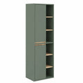 Vicco Armario Alto Verde Antracita, 50x170 cm, con Estantes y Montaje en Pared