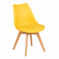 Juego de 2 Sillas de Comedor Synk Básicas en Amarillo - Regalos Miguel