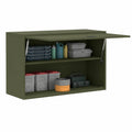 Armario Modular Verde Oliva para Garaje 90x40x53 cm, Almacenamiento Moderno y Compacto