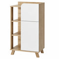 Armario de Baño Karen, Sonome/Blanco, 50x90 cm, con Puerta y Cajón