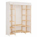 Armario de Tela Blanco 135x40x170 cm para Dormitorio y Hogar