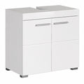 Mueble de baño Amanda 60x56x34 cm, Blanco Brillante, Gran Capacidad