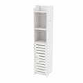Armario de Baño HUOLE: Mueble Multifuncional Compacto en Blanco
