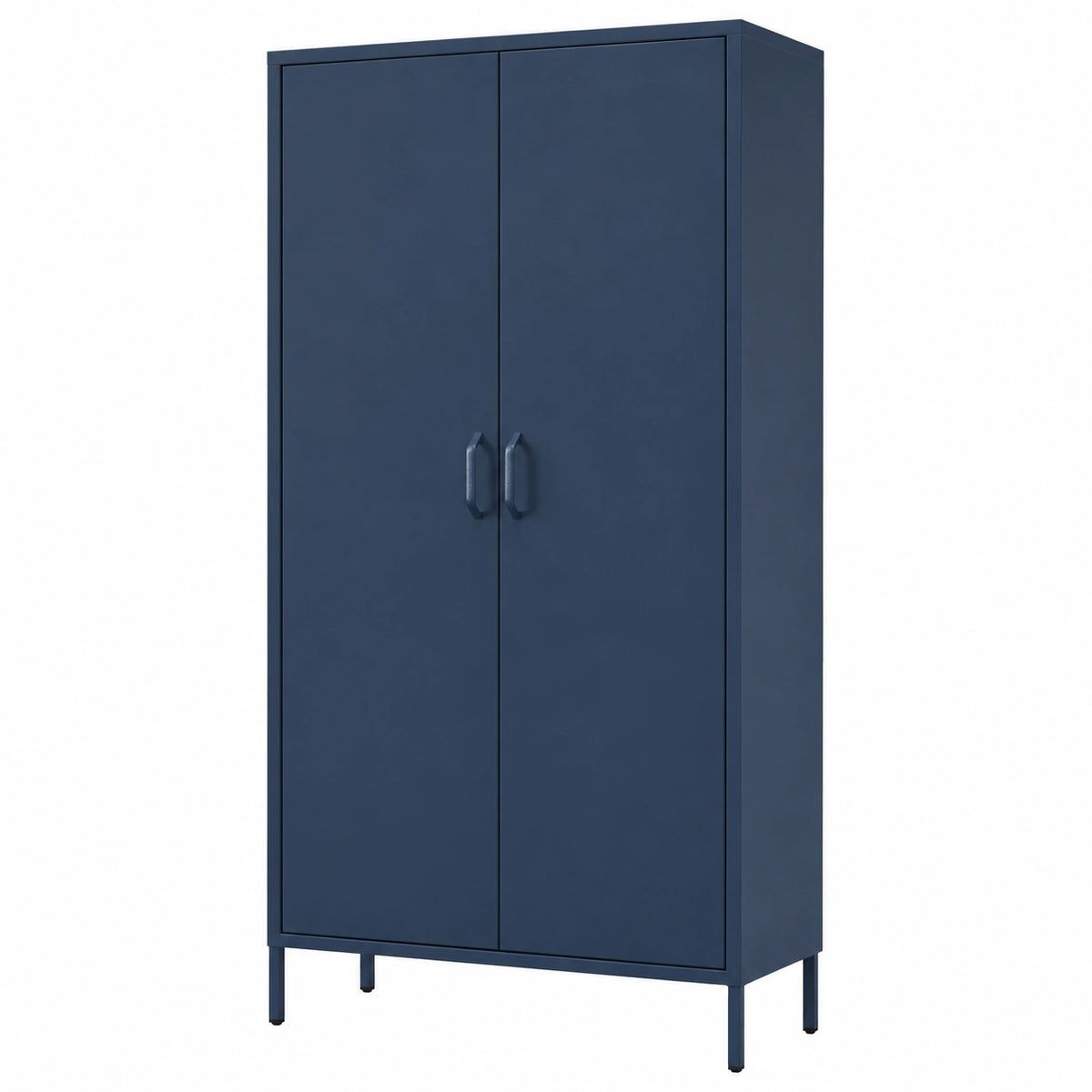 Armario Metálico para Dormitorio de 80x185x45 cm con Barra y Estantes