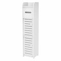 Armario de baño multifuncional con doble almacenaje, 17x15x78 cm, ideal para cualquier habitación
