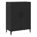 Aparador de Roble Negro 69,5x34x90 cm para Almacenamiento